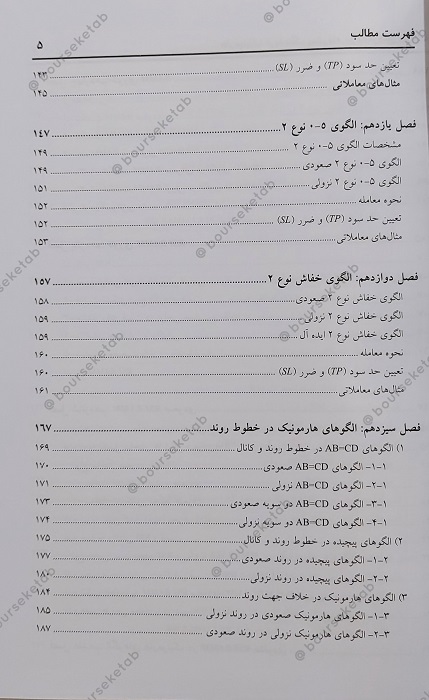 فهرست مطالب کتاب هارمونیک تریدینگ پیشرفته دکتر علی محمدی